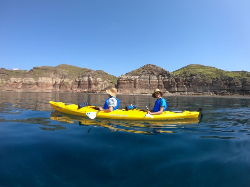 Santorini: Sea Caves Kayak Trip with Snorkeling and Picnic - Key things that make this sea caves kayak trip worth your time