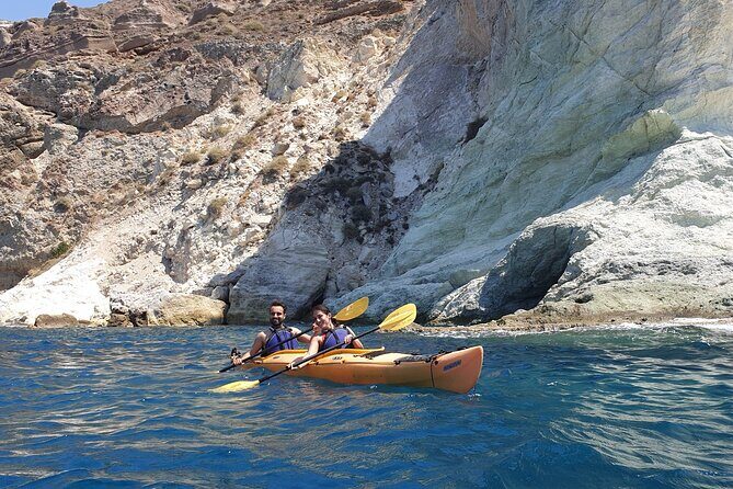 Santorini Sea Kayak - South Discovery, Small Group incl. Sea Caves and picnic - Kambia Beach and the Akrotiri finish: more coast, less crowd stress