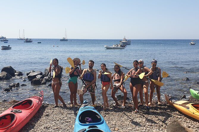 Santorini Sea Kayak - South Discovery, Small Group incl. Sea Caves and picnic - Price and value: what $139 gets you in real terms