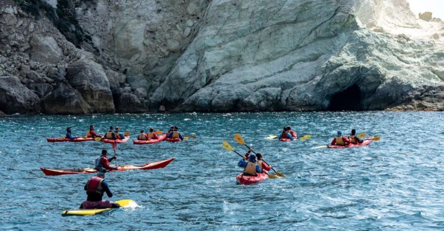 Santorini: Sea Kayaking with Light Lunch - From Black Beach to Sea Cave: Black Mountain’s Most Dramatic Side