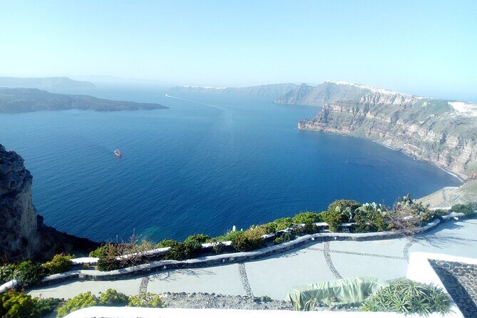 Santorini Sightseeing Half Day Small Group Tour - Imerovigli: the Balcony of Santorini and views toward the volcano
