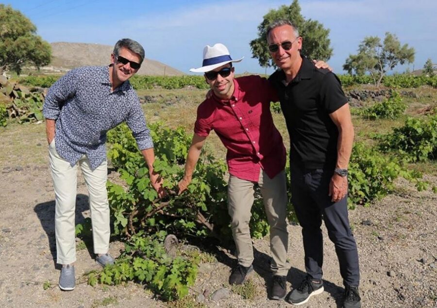 Santorini: Small-Group Sunset Wine Tour with Santo Winery - Stop 1: Domaine Sigalas and Your First Round of Santorini Whites