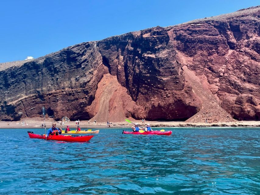 Santorini: South Sea Kayaking Tour with Sea Caves and Picnic - Sea Caves: Small Detour, Big Payoff