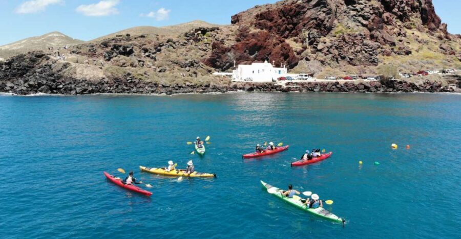Santorini: South Sea Kayaking Tour with Sea Caves and Picnic - Paddling Effort: Good for Beginners, Still Real Open Water