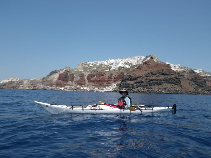 Santorini: South Sea Kayaking Tour with Sea Caves and Picnic - The Route That Makes the Day Feel Special: Red, Kampia, White