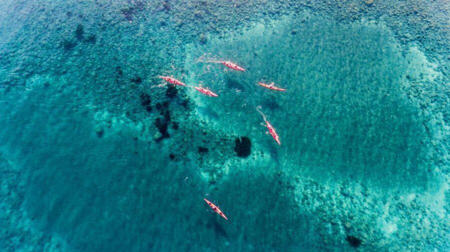 Santorini: Sunset Sea Kayak with Light Dinner - Black Mountain Sunset: The Moment You Actually Came For