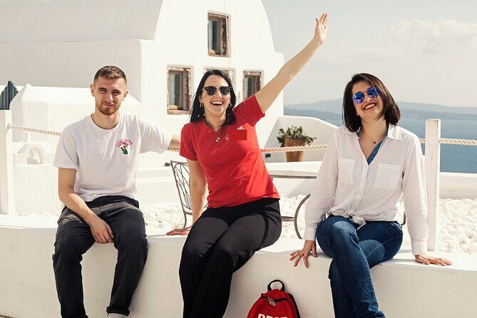 Santorini Sunset Walking Tour inc. tastings and 5 drinks - Fira’s White Alleys: Souvlaki, Wine, and the Peaceful View Break