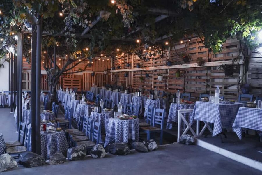 Santorini: The Greek Wedding Show Entry Tickets - The show flow: intro indoors, then real party time outdoors