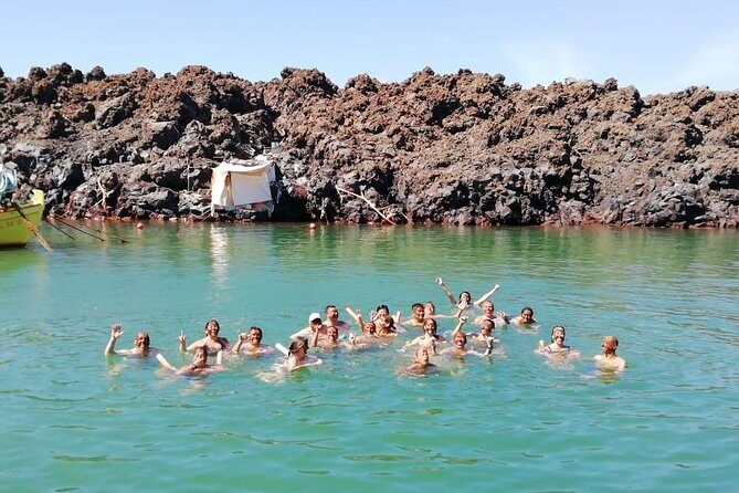 Santorini Volcanic Islands Cruise: Volcano, Hot Springs and Thirassia - Stop 2: Nea Kameni lava islet walk
