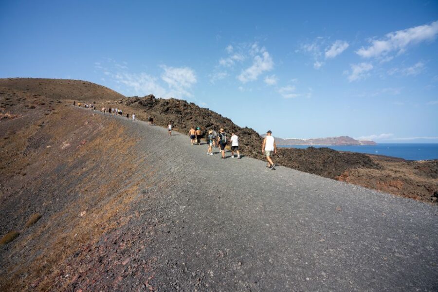 Santorini: Volcanic Islands Cruise with Hot Springs Visit - Nea Kameni Volcano Stop: The Unguided Crater Hike Reality Check