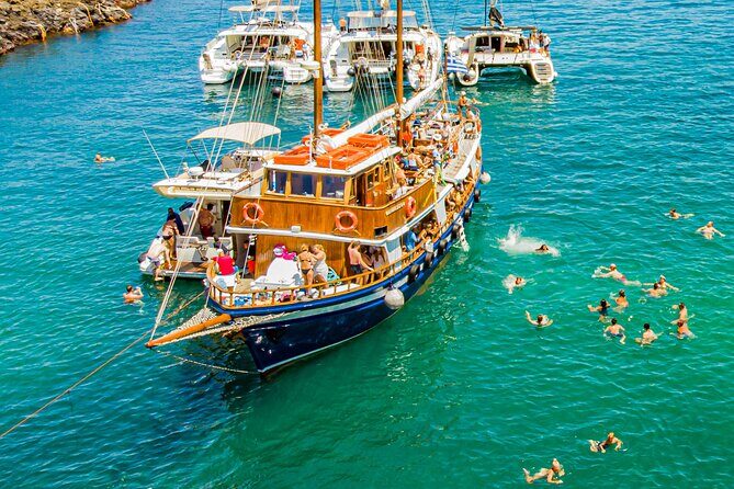 Santorini Volcano Cruise Including Hot Springs and Thirasia - Oia sunset stop: optional timing and photo reality