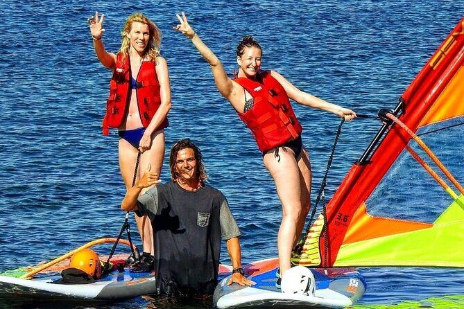 Santorini Windsurfing lessons - Where You Start: Avis Street and the Nemely Center Setup