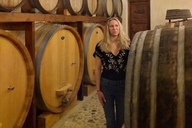 Santorini Wine Secrets - Stop 1: Art Space in Exo Gonia, where wine meets art