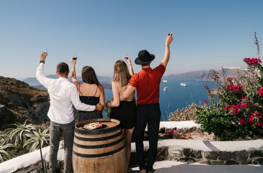 Santorini: Wine Tasting Tour to 3 Wineries with Transfer - What you taste on this tour: reds, whites, rosé, and dessert wines