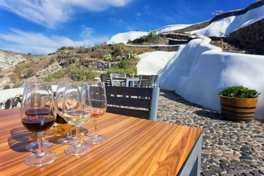Santorini: Wine Tasting Tour to 3 Wineries with Transfer - Value check: what $122 includes and when it’s a smart spend