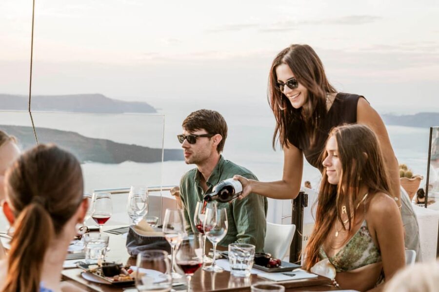 Santorini: Wine Tasting Tour with Snacks - Gaia (or Gavalas or Anhydrous): basket vines and black volcanic soils