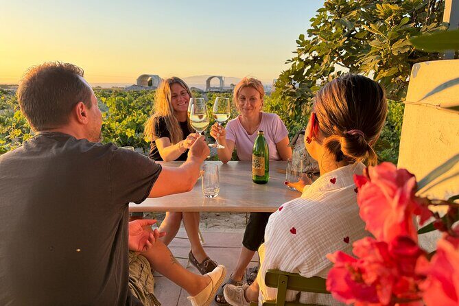 Santorini Wine Tour: 2 Wineries with Tastings & Local Snacks - Gavalas Winery: native grapes and a classic Megalochori stop