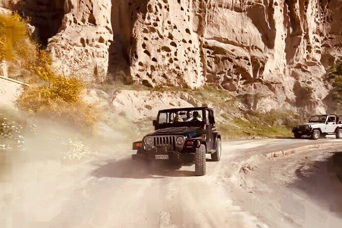 Santorini Wrangler Jeep Afternoon Convoy Tour - Passing Santorini’s oldest village and Akrotiri lighthouse area