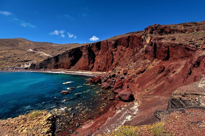 Santorini_Panoramic Tour - Kamari Beach: Volcanic Black Beach plus time for local food