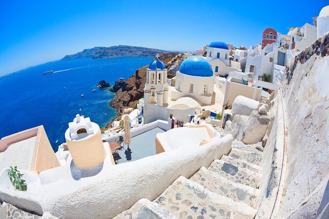 Santorini:The Famous Spots & Blue Domes -4 hours Private Tour - Stop 1: Firostefani’s blue dome views and that “secret” feel