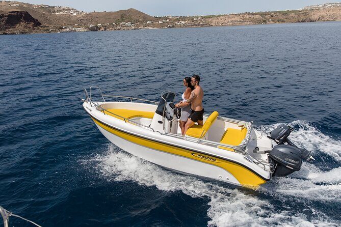 Self-Drive License-Free Boat Rental in Santorini from Vlichada - Quick Take: Key highlights from this Vlichada boat rental