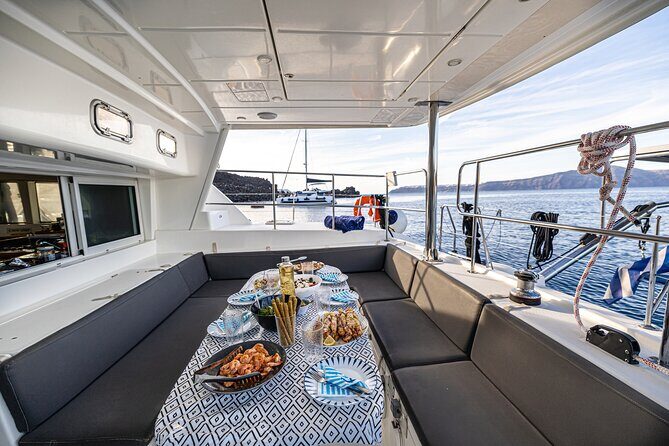 Semi Private Santorini Catamaran Tour - Red Beach: Where the Volcanic Palette Really Shows Up