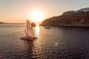 Sunset Sailing Catamaran Cruise in Santorini with BBQ and Drinks - Hot Springs Stop: Warm Water, Sulfur, and Real Swim Time