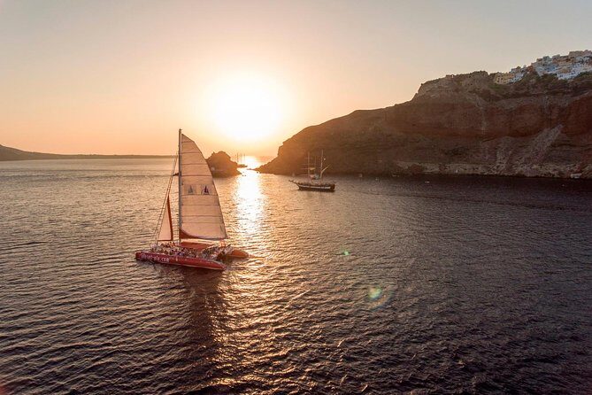 Sunset Sailing Catamaran Cruise in Santorini with BBQ and Drinks - Hot Springs Stop: Warm Water, Sulfur, and Real Swim Time