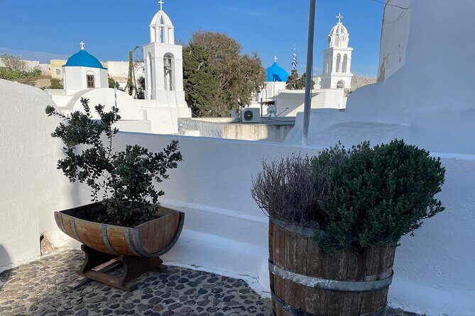 The Best of Santorini: 5-Hour Private Guided Tour of the Island - Profitis Ilias Monastery on 565 meters: the payoff viewpoint
