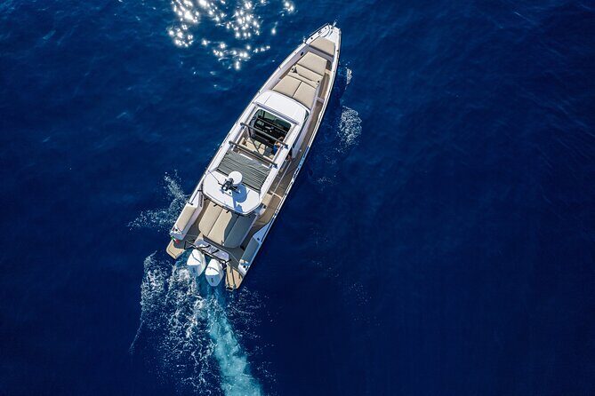 The Fastest Private Motor Yacht in Santorini - All Inclusive Tour - Red Beach to Oia cliffs: the caldera route that makes sense