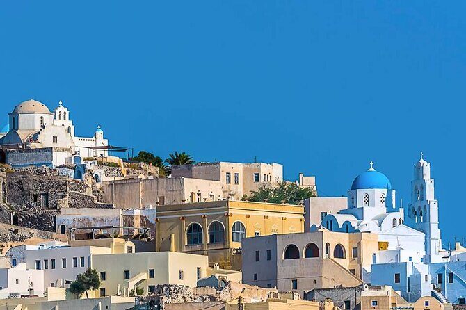 The Highlights of Santorini on a Mini Bus Daily Sunset Tour - Stop 1: Megalochori village—traditional streets in a short, scenic window