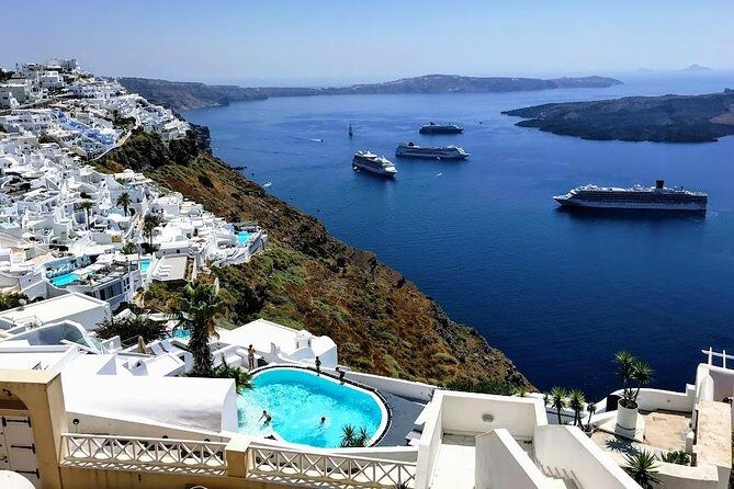 Top Santorini Attractions Highlights Day Tour with Host - Megalochori: Traditional Cycladic Streets and a Real Village Center