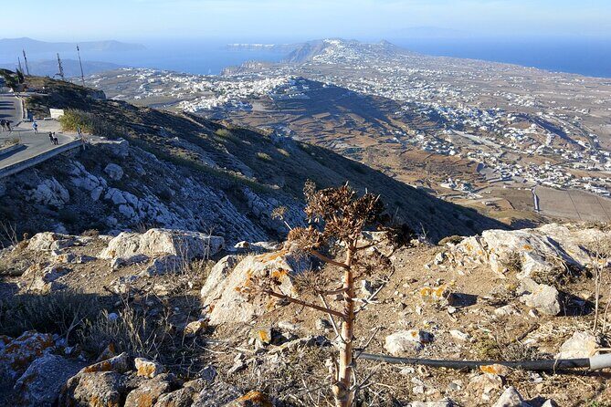 Top Sights of Santorini with Wine Tasting and Sunset in Oia - Profitis Ilias: Highest-Point Views and Volcanic Storytime