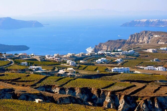 Traditional Villages & Akrotiri Excavations: Private Tour - Megalochori: volcanic-rock homes and cave streets